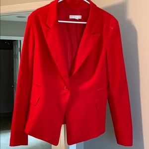 Women red blazer